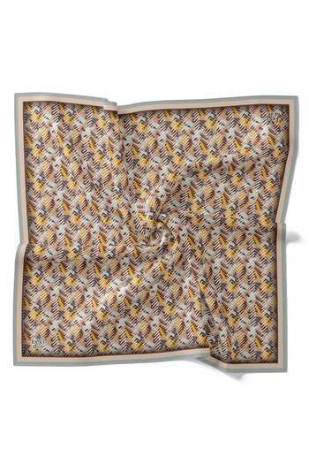 Levidor Geometric Zigzag Pattern Sparkling Crystal Scarf