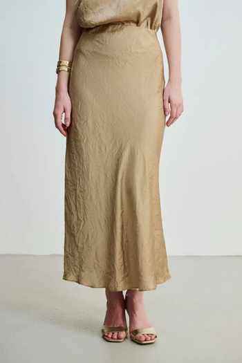 Gusto Verev Crush Skirt - Mink