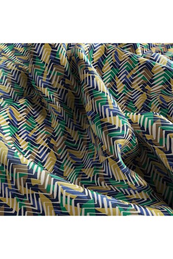 Levidor Geometric Zigzag Pattern Sparkling Crystal Scarf