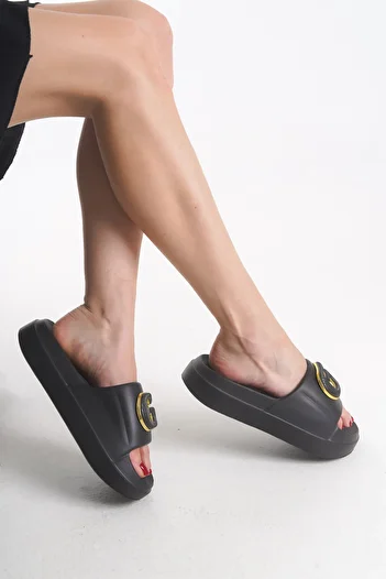 Riccon Lisronyn Women's Slippers 0012181   Black