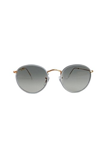 Ray-Ban Ray Ban Man Phantos Round Full Color Sunglasses- Rb 3447jm - Lense Size:50mm - Grey On Legend Gold
