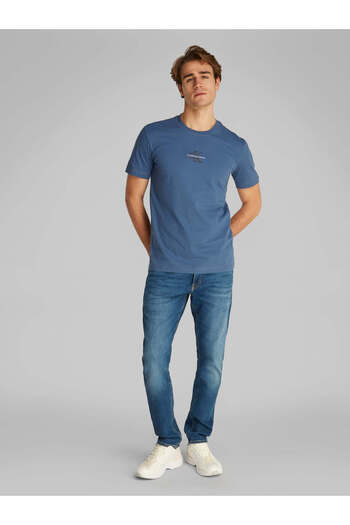 Calvin Klein Men's Blue Short Sleeve T-Shirt
