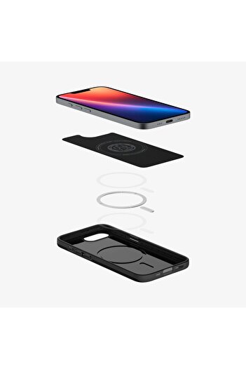 Spigen iPhone 16e Kılıf Thin Fit MagFit MagSafe özellikli Black - ACS09135