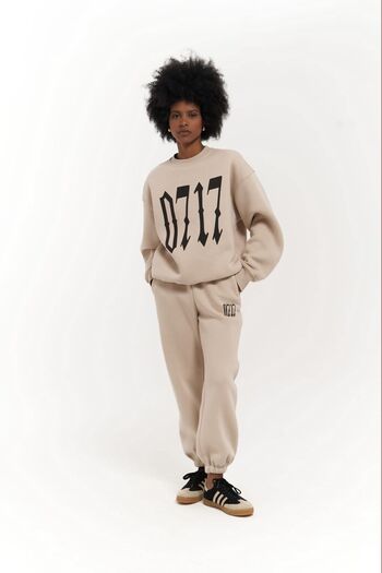 MAİ COLLECTİON Zeoy 0717 Bone Crew Neck Tracksuit Set