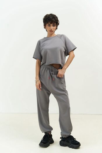 MAİ COLLECTİON Σετ φόρμας Vero Smoke Crop