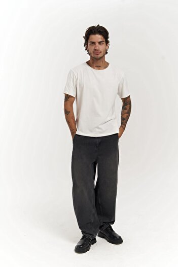 MAİ COLLECTİON Lars Black Men's Jean Pants