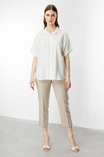 Ekol Short Double Sleeve Shirt Large Size 3524-25
