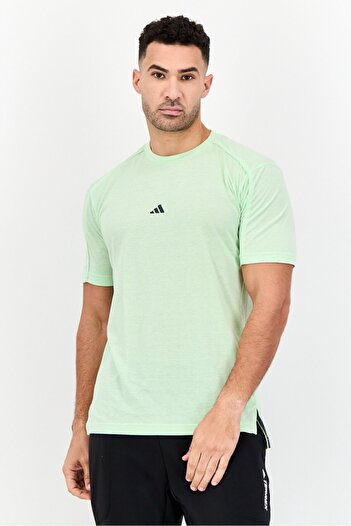 adidas Men Sportswear Fit Short Sleeve Yoga T-Shirt, Mint Green