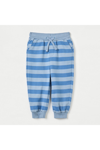 Juniors Striped Joggers with Drawstring Closure