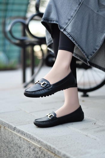 CEYDA SHOES Дамски мокасини с лека подметка и овален връх - ежедневни удобни балерини