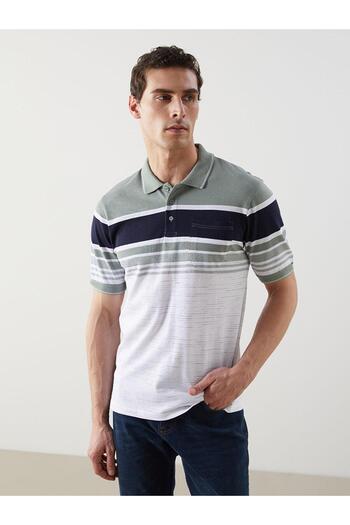 LC Waikiki Ανδρικό μπλουζάκι LCWAIKIKI Classic Polo με ριγέ πικέ (S5)