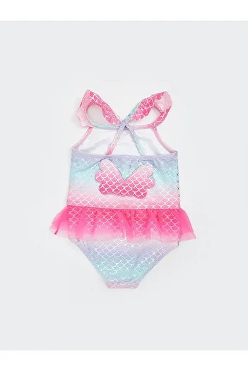 LC Waikiki Lcw Baby Patterned Tulle Girl's Swimsuit (S5)