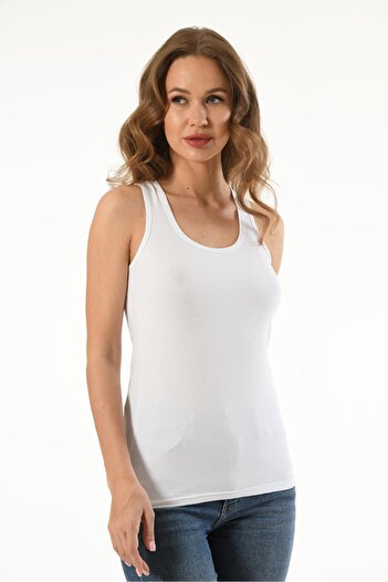Mfö Life İç Giyim 6-Piece Women's Lycra Rambo Tank Top Set Cotton