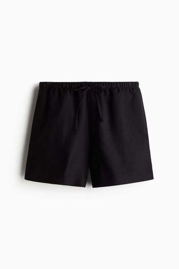 H&M Linen-blend drawstring shorts