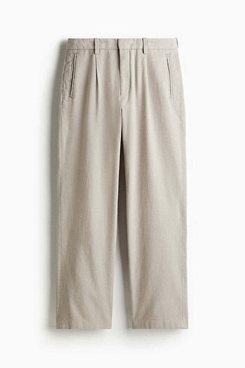 H&M Relaxed Fit linen-blend trousers