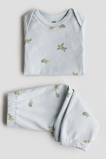 H&M 2-piece cotton jersey set
