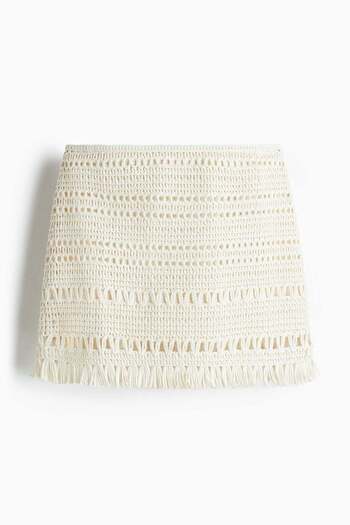 H&M Crochet-look mini skirt