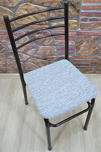 kılıfteks 4 Pcs Iron Chair Covers Jacquard Fabric