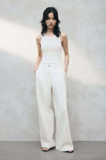 H&M Wide twill trousers