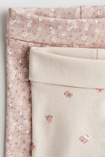 H&M 2-pack cotton jersey leggings