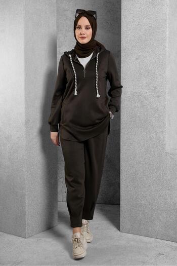 Alvina 45134 Model Hoodie and Pants Tracksuit Set