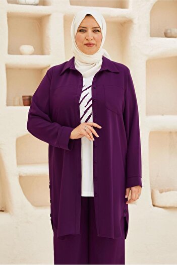 Alvina Plus Size Triple Pants Suit 20734