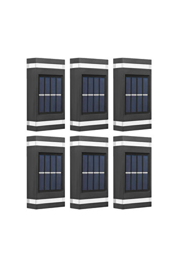 NEXTLY Set 6 X Lampa Decorativa Cu Incarcare Solara , Pentru Perete/gard, Senzor De Lumina, 6