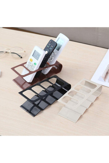 Generic 2 pieces of 4-compartment remote control organizer, red