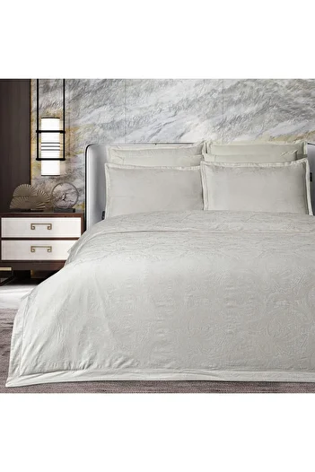 Sarev Borendo King Size (King Size) 100% Cotton Satin "300 Tc" Duvet Cover Cream