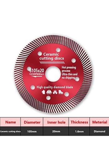 Choice 105mm 105mm Turbo Diamond Saw Blade Disc Porcelain Tile Ceramic Granite Marble Cutting Blades For An