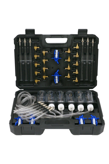 Choice Diesel engine injector flow meter test kit 6-cylinder common rail adapter leak diagnosis kit