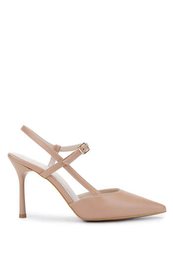 Tamer Tanca Women's Vegan Beige Heeled Shoes