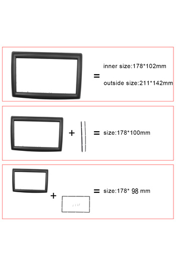Choice 2Din / 2 din Frame For RENAULT Megane II 2003-2009 DVD Stereo Fascia Panel Plate Mounting Dash In...