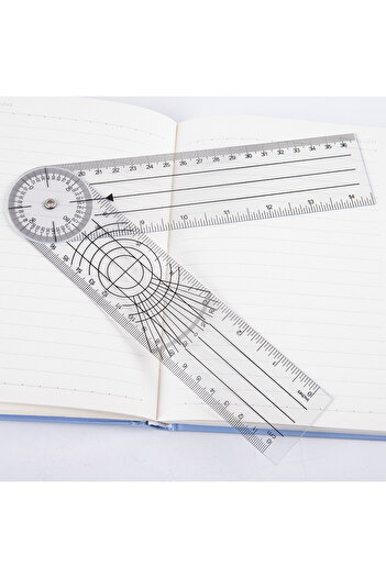 Choice 1PCS 0-140mm 360 Degree Goniometer Angle Medical Spinal Angle Ruler Angle Finder Tool
