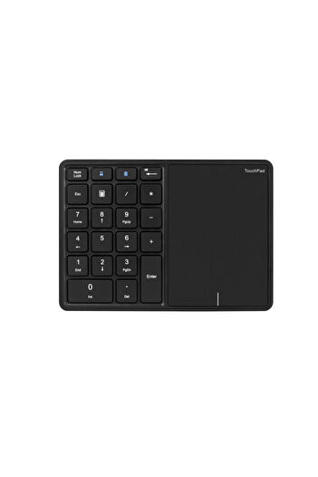 Choice black USB+Bluetooth Numeric Keypad with Touchpad Wireless Digital Keyboard for Mac OS Accounting Win