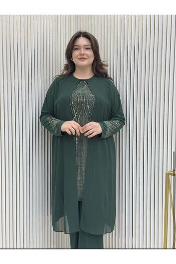 GK Σετ τουνίκ Plus Size με πέτρα πρέσας