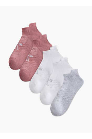 Oaklan by Shoexpress Logo Detail Ankle Length Socks - Set of 5