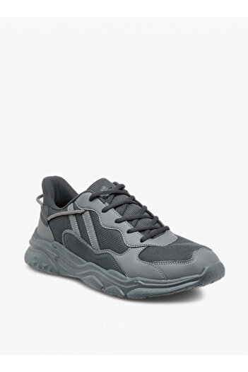 Oaklan by Shoexpress Panelled Sports Shoes with Lace-Up Closure and Pull-Tab
