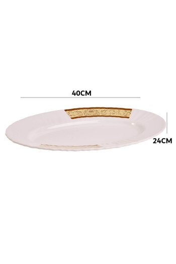 Generic oval melamine plate