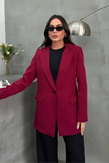 msm fashion Women's Blazer Jacket Comfortable Fit Lined Single Button Jacket