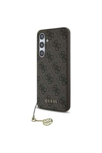 Guess Case for Samsung Galaxy S24 FE Hardcase 4G Charm, Guess - Brown