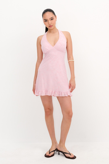 Addax Halter Mini Dress E17252