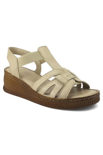 Venüs 24028801 25Ys Women's Daily Sandals Beige