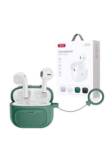 REDz Accessories Căști wireless cu husă inclusă, XO-X26, BT5.1, autonomie baterie 5 ore, verde