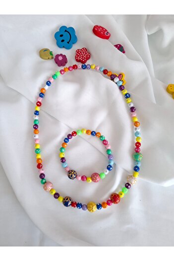 İPAR AKSESUAR Girl's Necklace and Bracelet Set