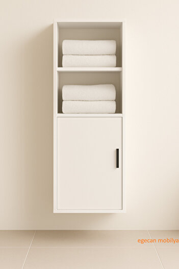 Egecan Mobilya Askıda Banyo Dolabı Havlu Dolabı Çok Amaçlı Dolap Banyo Rafları İskandinav Minimalist Mobilya
