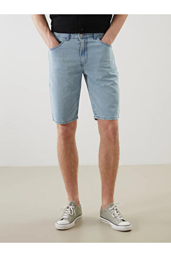 LC Waikiki Lcw Jeans Indigo Slim Fit Men's Jean Shorts