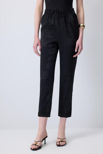 Touché Privé Elastic Waist Jacquard Pants