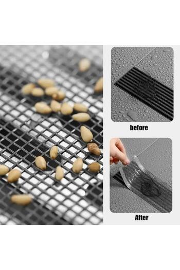 jetfast 4 Meters 12 cm + 10 Pieces 10 cm Drain Strainer Disposable Hair Hair Feather Collector Wire Strainer