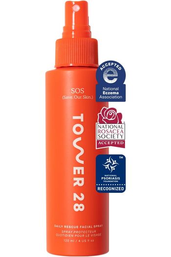 Tower 28 Beauty Tower 28 SOS Daily Rescue Facial Spray – pH‑Balancing Hypochlorous Acid Toner 4 oz